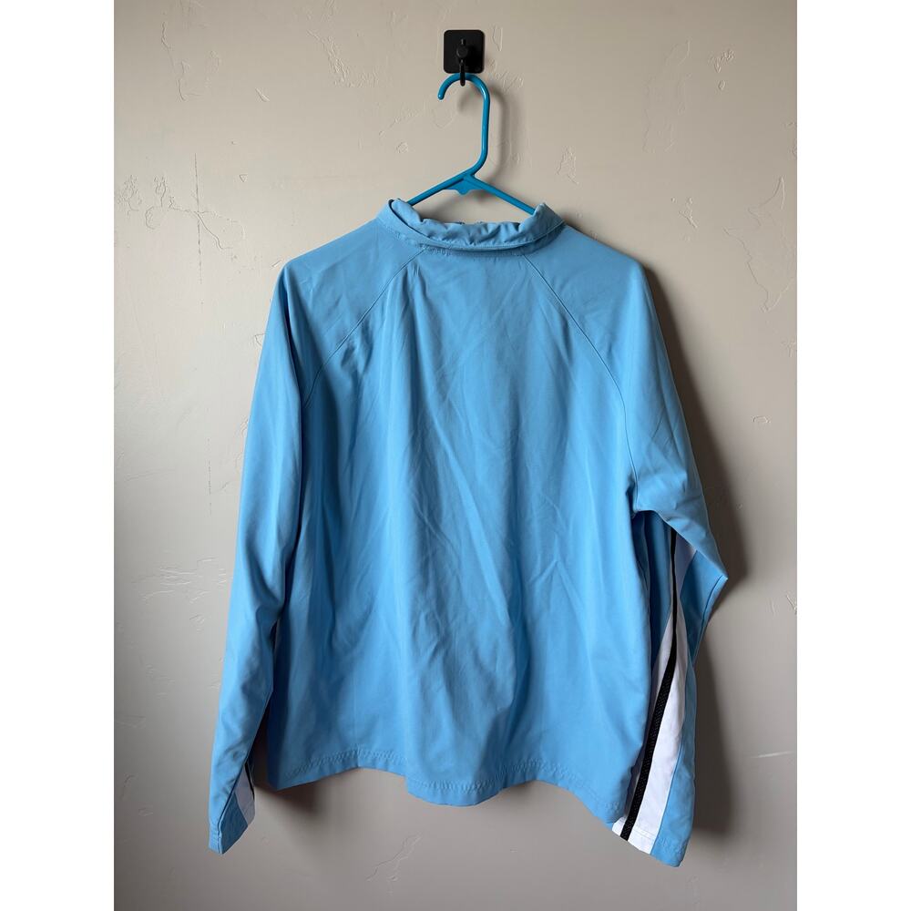 VTG Nike Women's Sky Blue w/ Black/White Side Stripes Track Suit- XL Top/L Pants - Picture 8 of 13